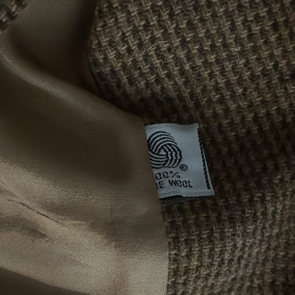 VTG‎ Evan Picone Micro plaid 100% wool blazer jacket - Picture 6 of 7